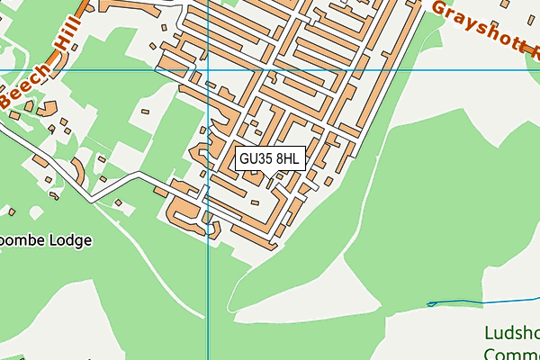 GU35 8HL map - OS VectorMap District (Ordnance Survey)