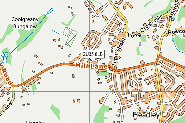 GU35 8LB map - OS VectorMap District (Ordnance Survey)