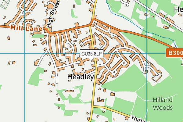 GU35 8LP map - OS VectorMap District (Ordnance Survey)