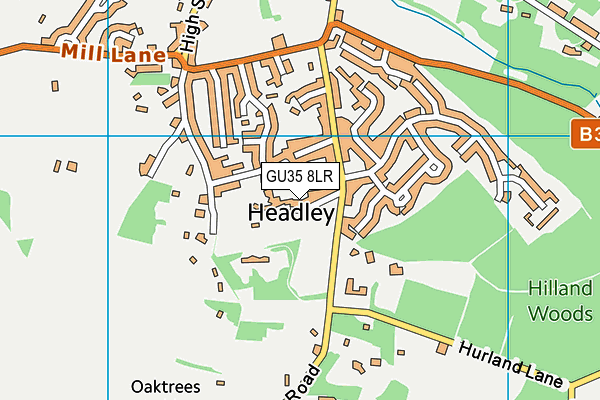 GU35 8LR map - OS VectorMap District (Ordnance Survey)