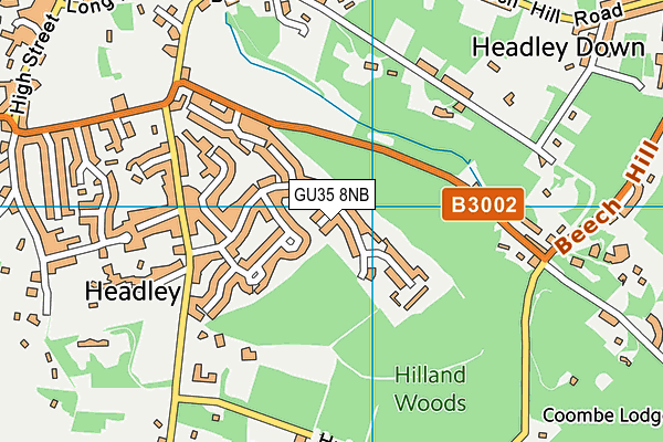 GU35 8NB map - OS VectorMap District (Ordnance Survey)