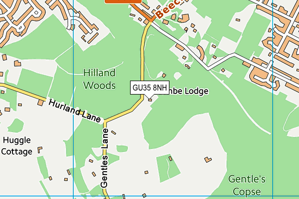 GU35 8NH map - OS VectorMap District (Ordnance Survey)