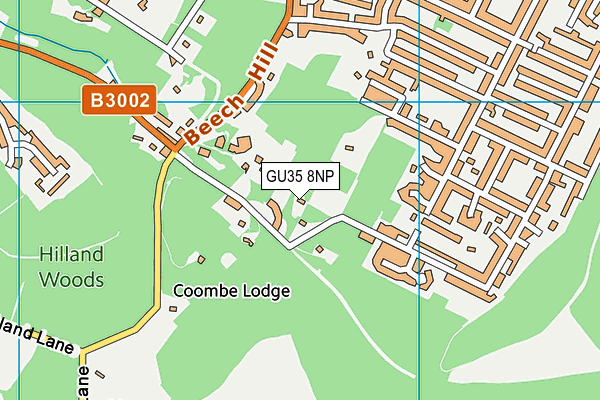 GU35 8NP map - OS VectorMap District (Ordnance Survey)