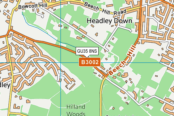 GU35 8NS map - OS VectorMap District (Ordnance Survey)