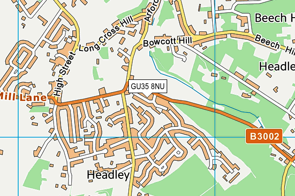 GU35 8NU map - OS VectorMap District (Ordnance Survey)