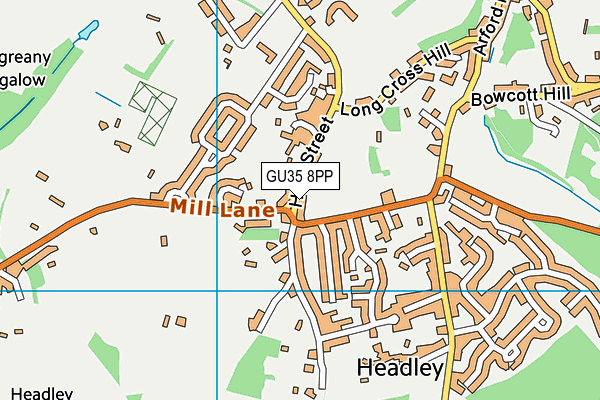 GU35 8PP map - OS VectorMap District (Ordnance Survey)