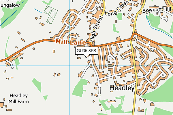 GU35 8PS map - OS VectorMap District (Ordnance Survey)