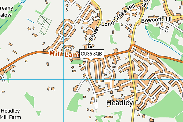 GU35 8QB map - OS VectorMap District (Ordnance Survey)