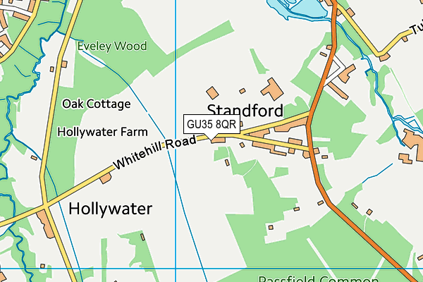 GU35 8QR map - OS VectorMap District (Ordnance Survey)