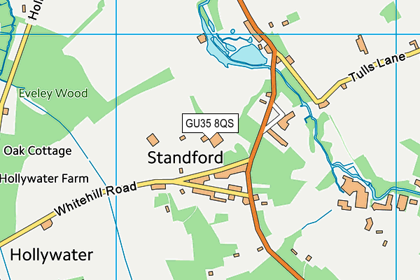 GU35 8QS map - OS VectorMap District (Ordnance Survey)