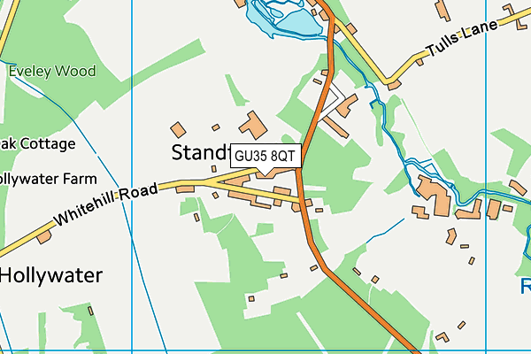 GU35 8QT map - OS VectorMap District (Ordnance Survey)