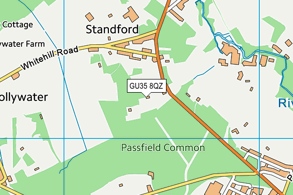 GU35 8QZ map - OS VectorMap District (Ordnance Survey)