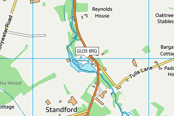 GU35 8RG map - OS VectorMap District (Ordnance Survey)