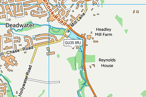 GU35 8RJ map - OS VectorMap District (Ordnance Survey)