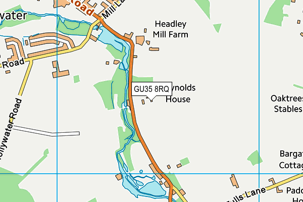 GU35 8RQ map - OS VectorMap District (Ordnance Survey)