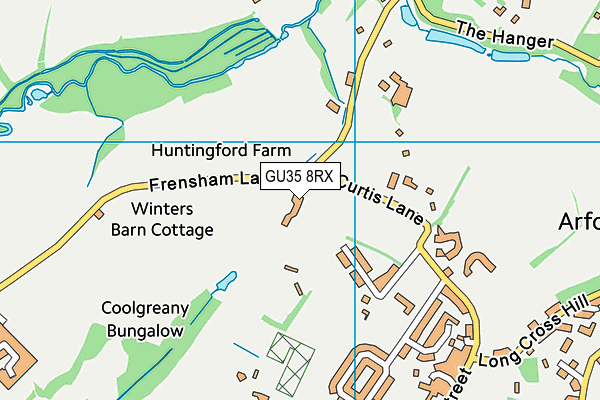 GU35 8RX map - OS VectorMap District (Ordnance Survey)