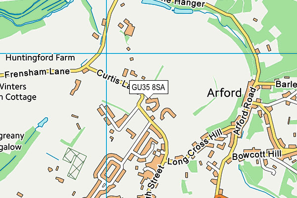 GU35 8SA map - OS VectorMap District (Ordnance Survey)