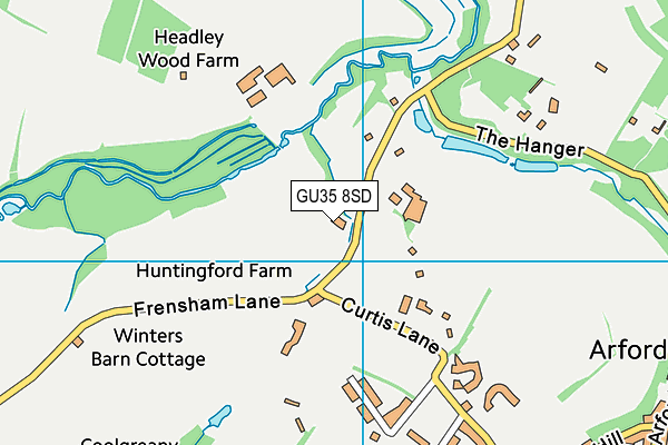 GU35 8SD map - OS VectorMap District (Ordnance Survey)