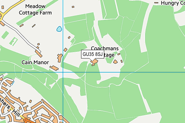 GU35 8SJ map - OS VectorMap District (Ordnance Survey)