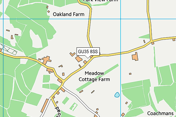 GU35 8SS map - OS VectorMap District (Ordnance Survey)