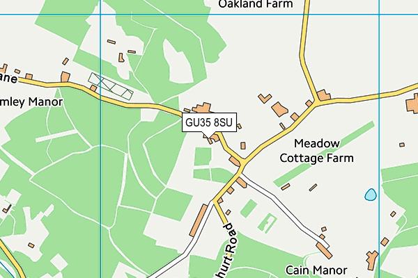 GU35 8SU map - OS VectorMap District (Ordnance Survey)