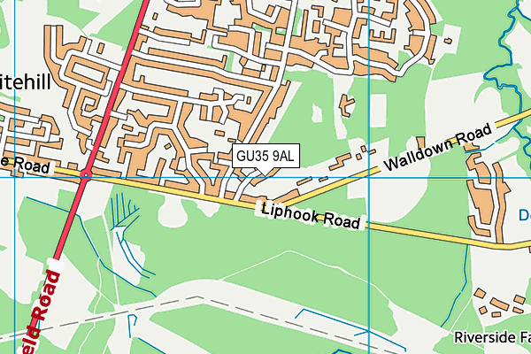 GU35 9AL map - OS VectorMap District (Ordnance Survey)