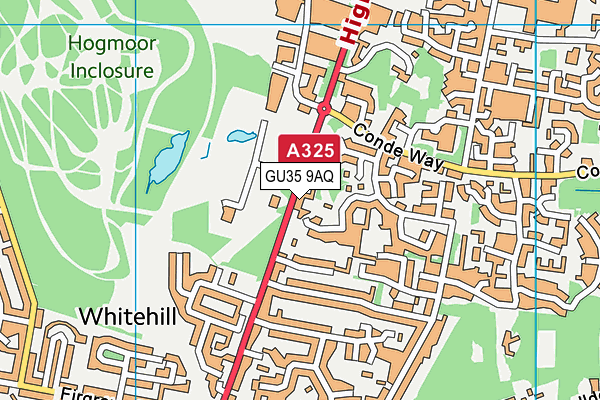 GU35 9AQ map - OS VectorMap District (Ordnance Survey)