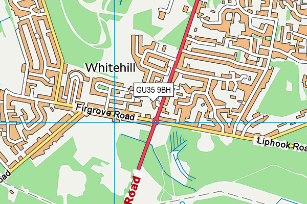 GU35 9BH map - OS VectorMap District (Ordnance Survey)