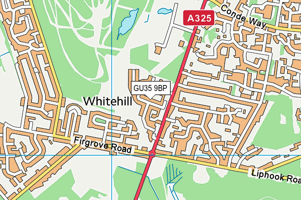 GU35 9BP map - OS VectorMap District (Ordnance Survey)