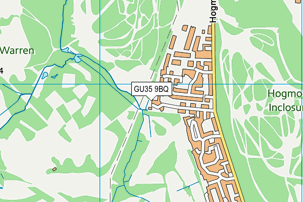 GU35 9BQ map - OS VectorMap District (Ordnance Survey)