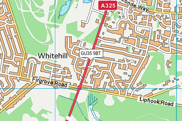 GU35 9BT map - OS VectorMap District (Ordnance Survey)