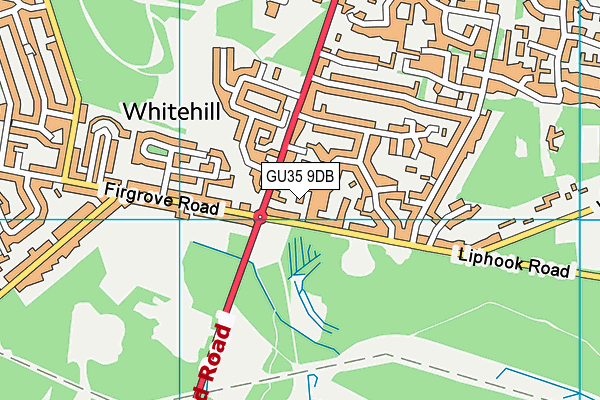 GU35 9DB map - OS VectorMap District (Ordnance Survey)