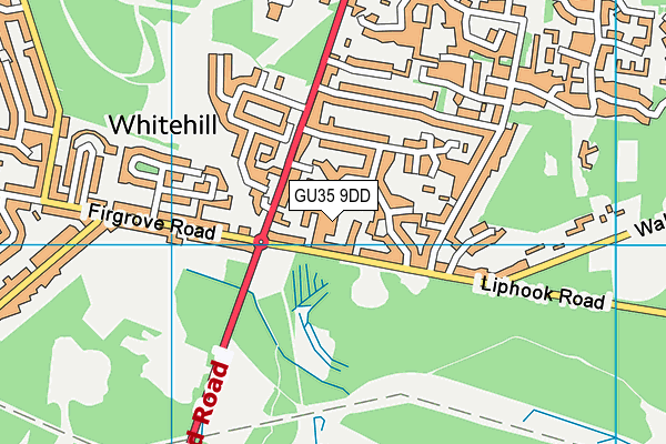 GU35 9DD map - OS VectorMap District (Ordnance Survey)