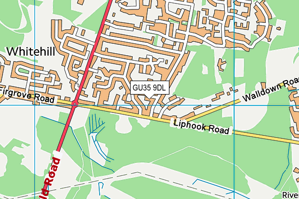 GU35 9DL map - OS VectorMap District (Ordnance Survey)