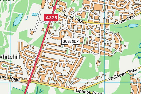 GU35 9DP map - OS VectorMap District (Ordnance Survey)