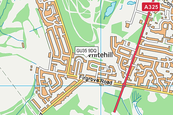 GU35 9DQ map - OS VectorMap District (Ordnance Survey)