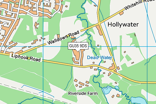 GU35 9DS map - OS VectorMap District (Ordnance Survey)