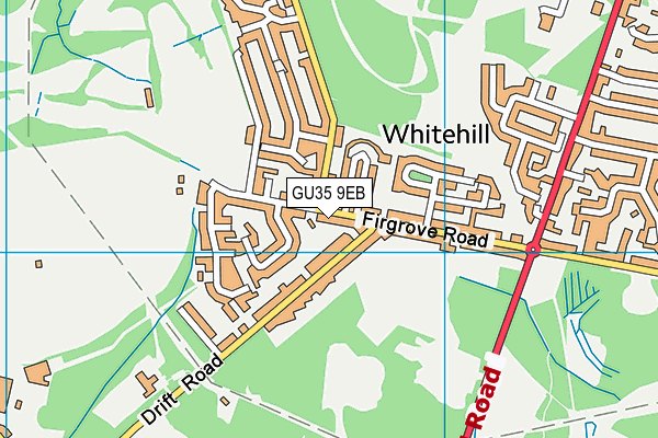 GU35 9EB map - OS VectorMap District (Ordnance Survey)