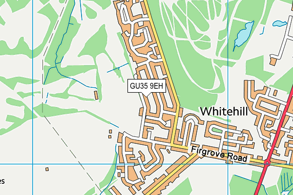 GU35 9EH map - OS VectorMap District (Ordnance Survey)