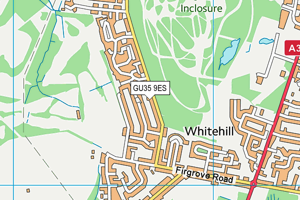 GU35 9ES map - OS VectorMap District (Ordnance Survey)