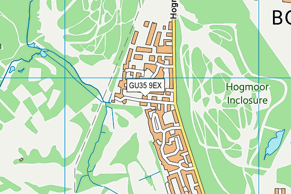 GU35 9EX map - OS VectorMap District (Ordnance Survey)