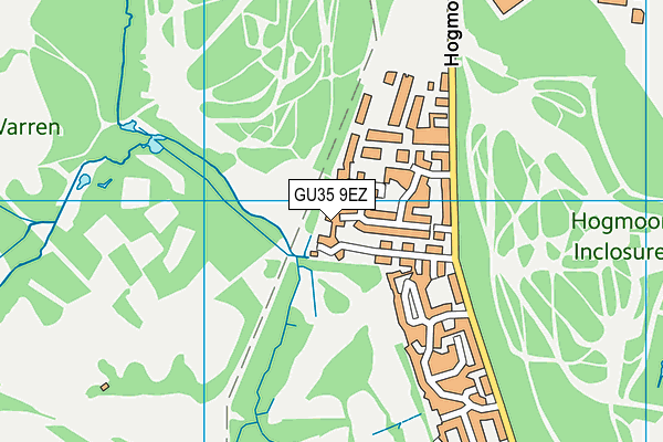 GU35 9EZ map - OS VectorMap District (Ordnance Survey)