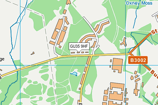 GU35 9HF map - OS VectorMap District (Ordnance Survey)