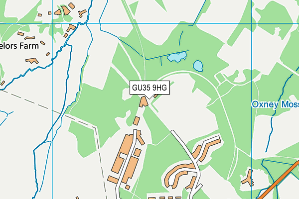 GU35 9HG map - OS VectorMap District (Ordnance Survey)