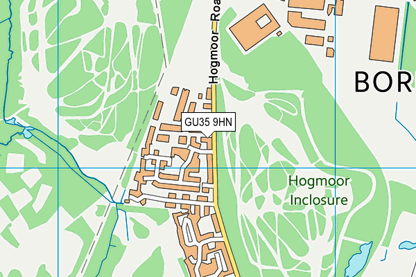 GU35 9HN map - OS VectorMap District (Ordnance Survey)