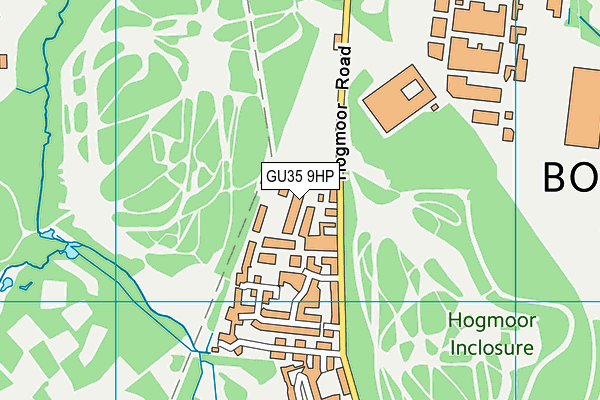 GU35 9HP map - OS VectorMap District (Ordnance Survey)