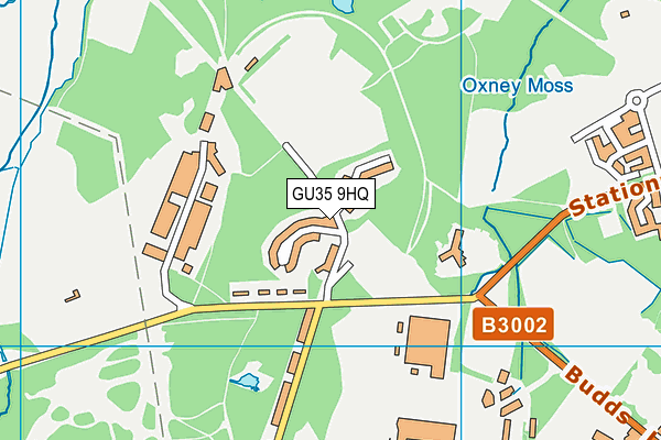 GU35 9HQ map - OS VectorMap District (Ordnance Survey)