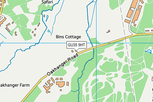 GU35 9HT map - OS VectorMap District (Ordnance Survey)