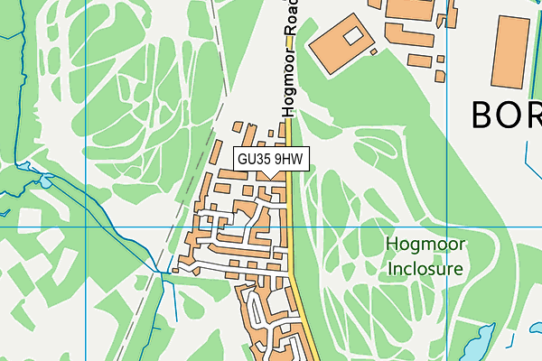 GU35 9HW map - OS VectorMap District (Ordnance Survey)