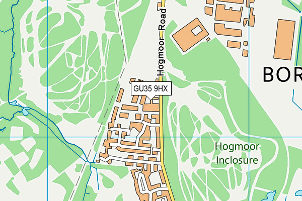 GU35 9HX map - OS VectorMap District (Ordnance Survey)